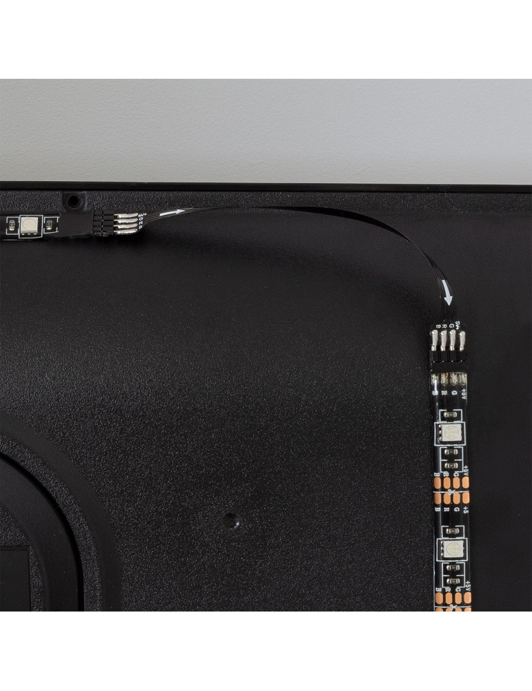 Kit Tira LED 5V DC 30LED/m con USB para Televisión 2m IP65