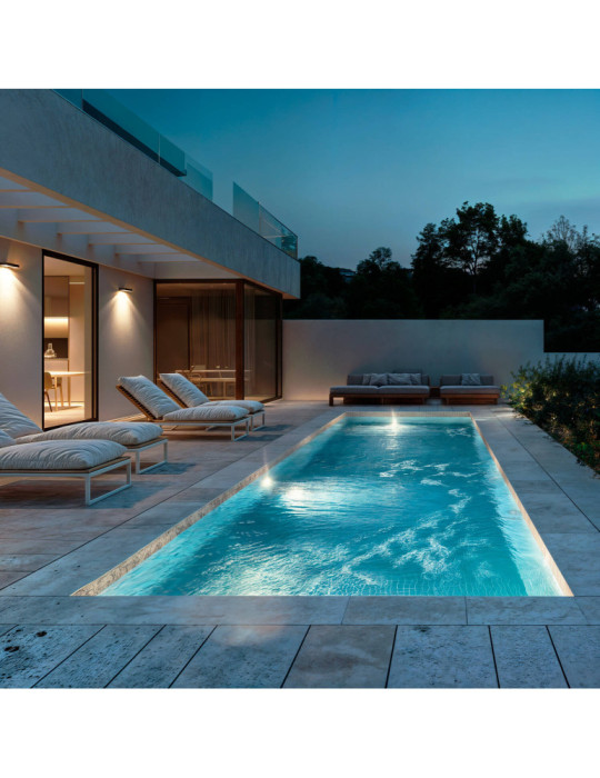 Spot LED Piscine en Saillie Inox Submersible 12V DC IP68 20W