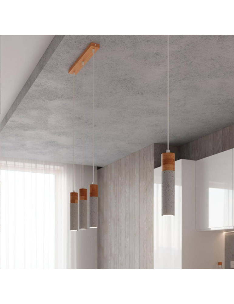 Suspension Béton  Zane 3 SOLLUX