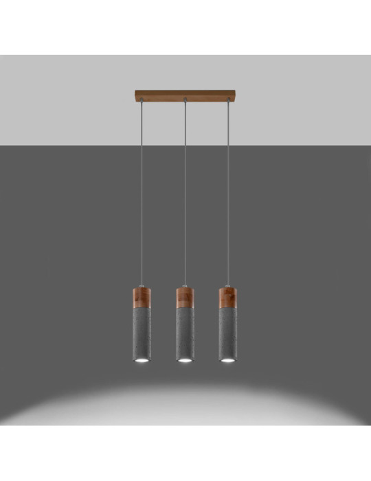Suspension Béton  Zane 3 SOLLUX