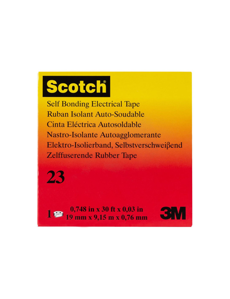 Ruban Isolant Auto-Soudable Scotch® 23 3M™ 19mm x 9.15m 3M-7000007286