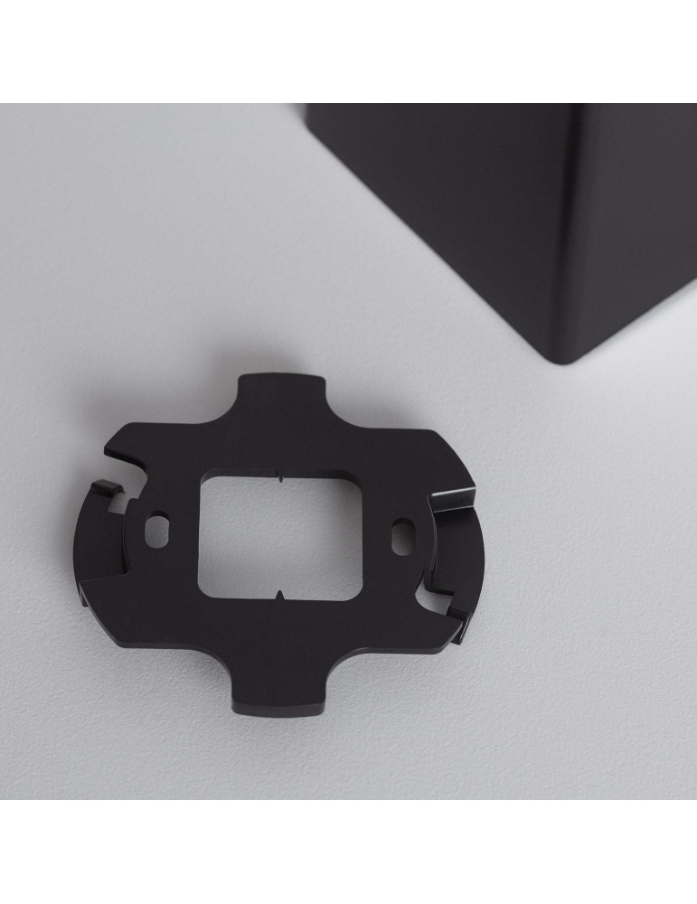 Plafonnier Space Carré Noir avec Ampoule GU10