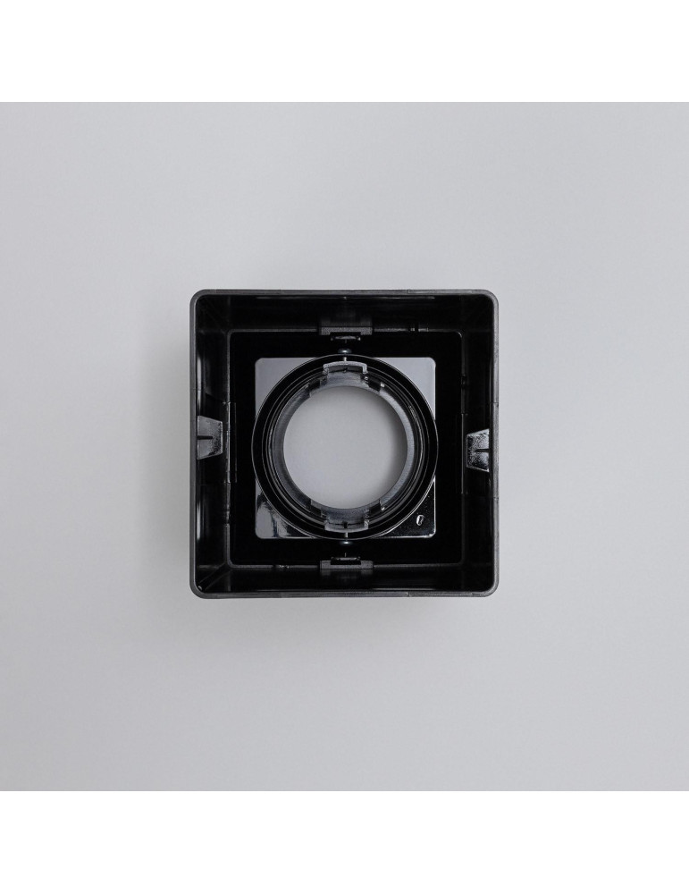 Plafonnier Space Carré Noir avec Ampoule GU10