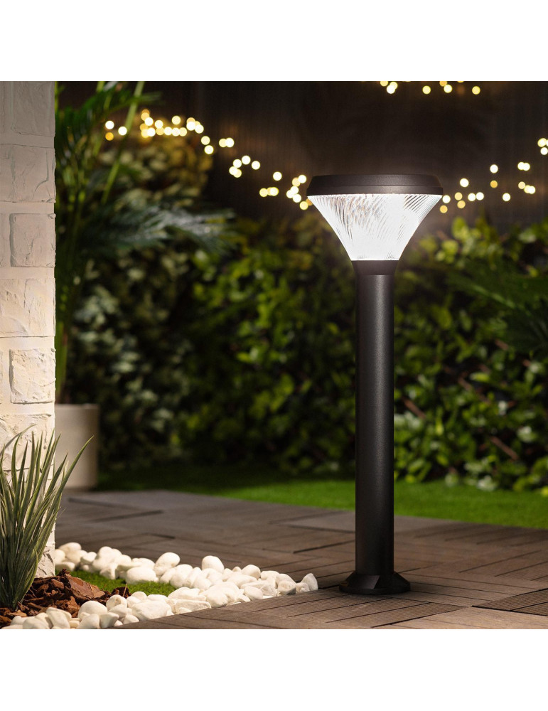 Balise LED Solaire Extérieure 1.5W en Saillie sur Pied 60cm Pilote