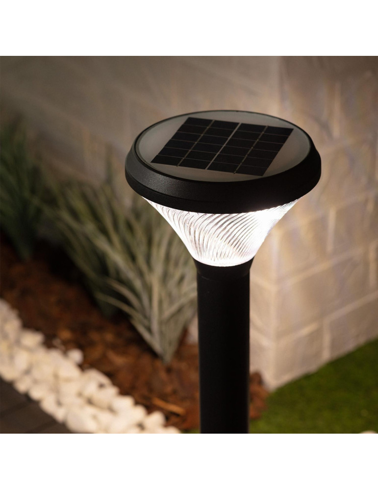 Balise LED Solaire Extérieure 1.5W en Saillie sur Pied 60cm Pilote