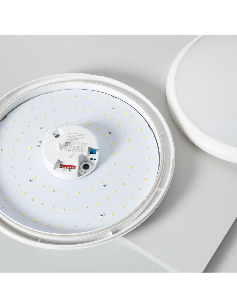 Plafonnier LED Rond avec Détecteur de Mouvement Radar 20W Ø350 mm