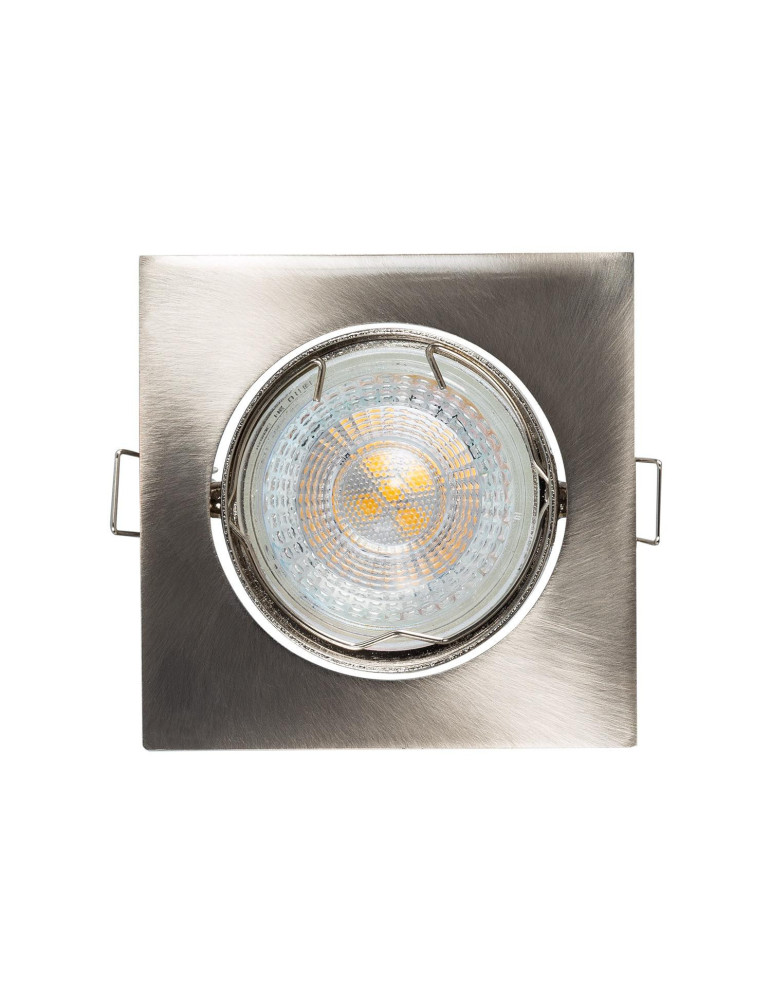 Collerette Downlight Carrée Orientable pour Ampoule GU10/GU5.3 Coupe Ø 72mm
