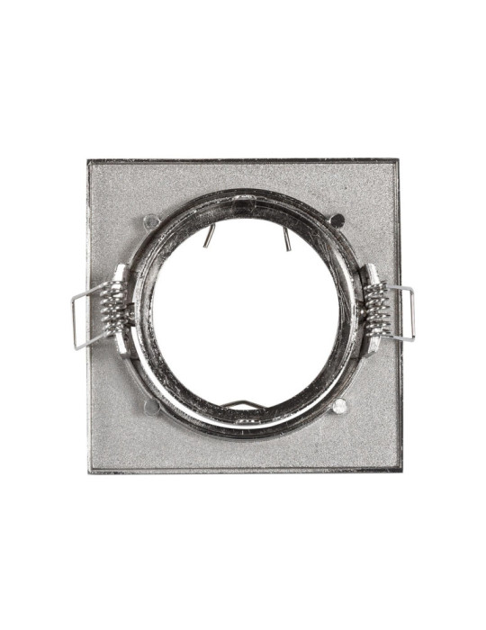 Collerette Downlight Carrée Orientable pour Ampoule GU10/GU5.3 Coupe Ø 72mm