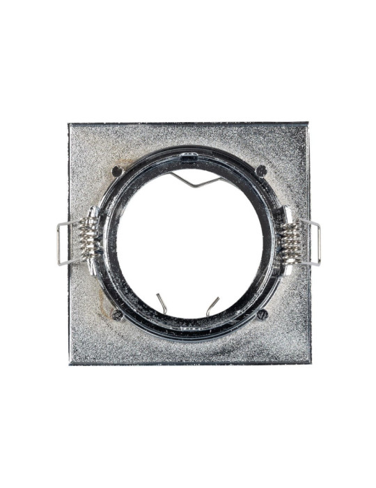 Collerette Downlight Carrée Orientable pour Ampoule GU10/GU5.3 Coupe Ø 72mm