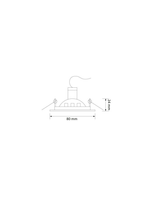 Collerette Downlight Carrée Orientable pour Ampoule GU10/GU5.3 Coupe Ø 72mm