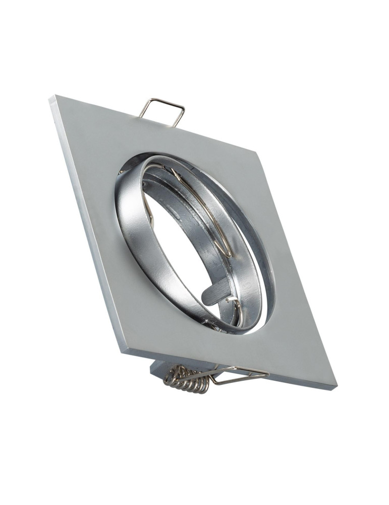 Collerette Downlight Carrée Orientable pour Ampoule GU10/GU5.3 Coupe Ø 72mm Collerette Downlight Carrée Orientable pour Ampoule GU10/GU5.3 Coupe Ø 72mm
