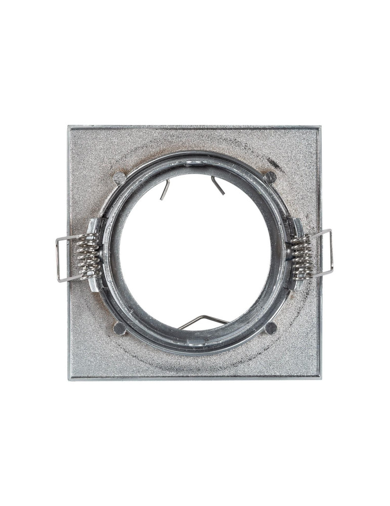 Collerette Downlight Carrée Orientable pour Ampoule GU10/GU5.3 Coupe Ø 72mm