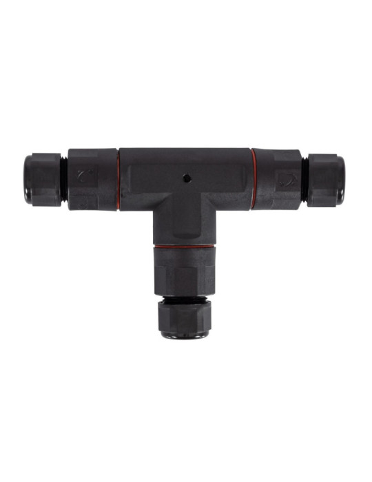 Connecteur de Câble Étanche 3 Contacts Type T avec Connecteur Rapide 0.5mm²- 2.5mm² IP68