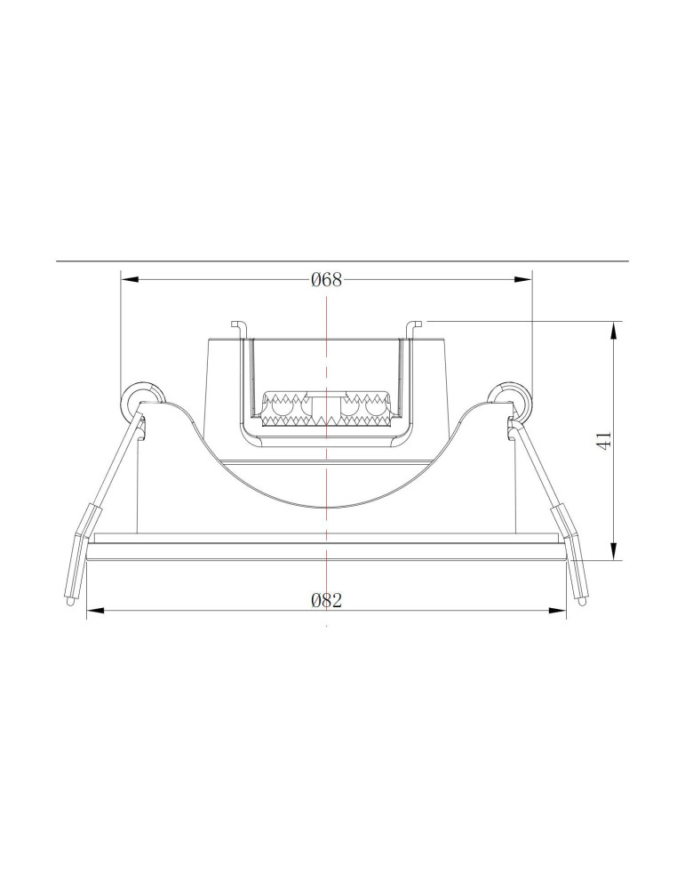 Spot Downlight LED 6.5W Orientable Rond Coupe Ø 68 mm