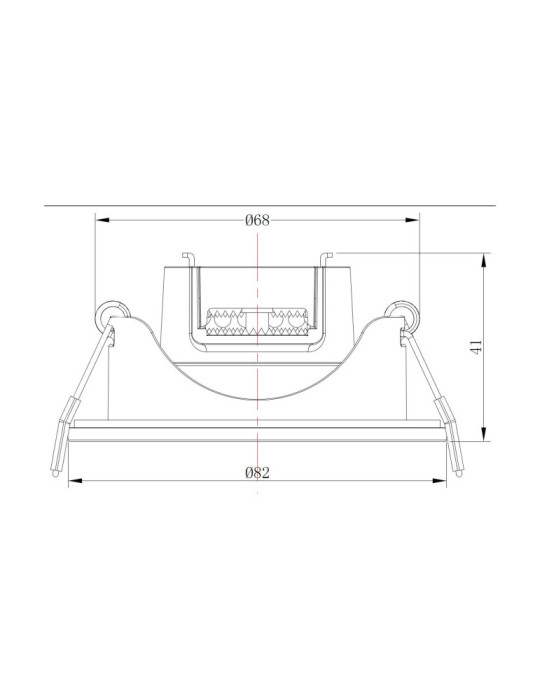Spot Downlight LED 6.5W Orientable Rond Coupe Ø 68 mm