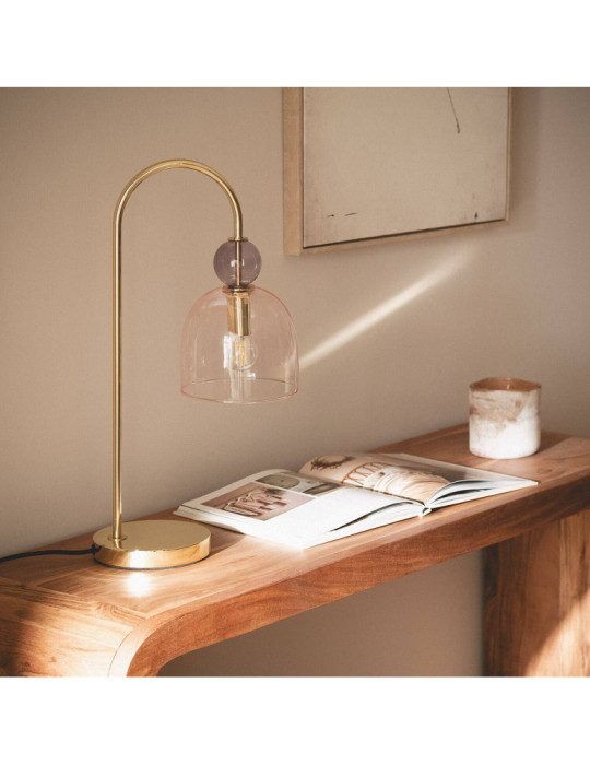 Lampe à Poser Métal et Verre Baudelaire
