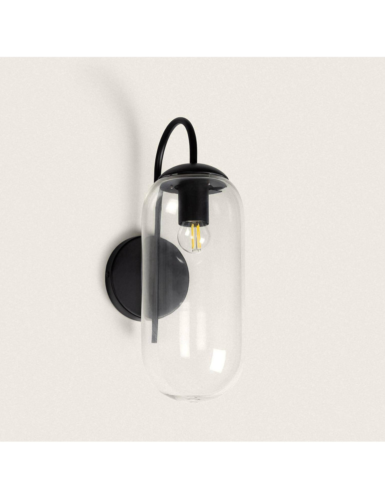 Applique Murale Extérieure Métal et Verre Dubah Applique Murale Extérieure Métal et Verre Dubah