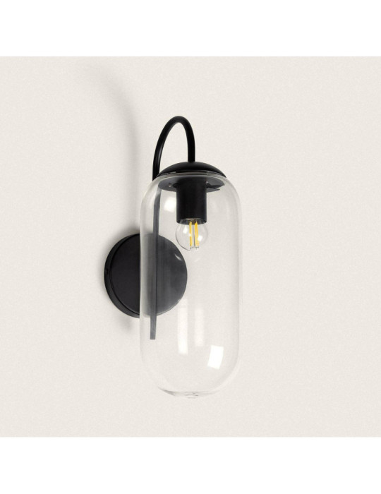 Applique Murale Extérieure Métal et Verre Dubah Applique Murale Extérieure Métal et Verre Dubah