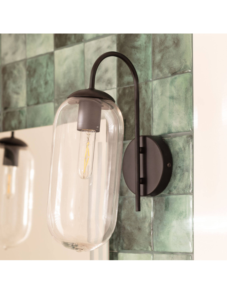 Applique Murale Extérieure Métal et Verre Dubah