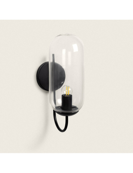 Applique Murale Extérieure Métal et Verre Dubah