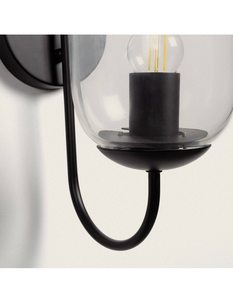 Applique Murale Extérieure Métal et Verre Dubah