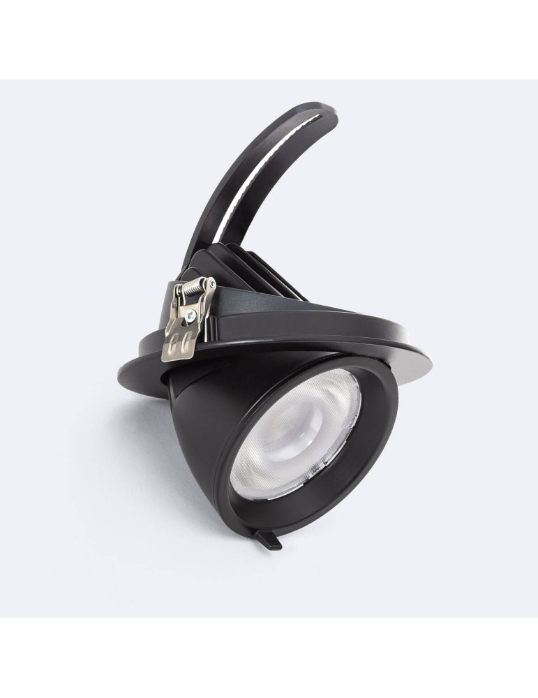 Downlight LED 24W Rond Orientable OSRAM 120lm/W LIFUD Coupe Ø 170 mm Noir Downlight LED 24W Rond Orientable OSRAM 120lm/W LIFUD Coupe Ø 170 mm Noir