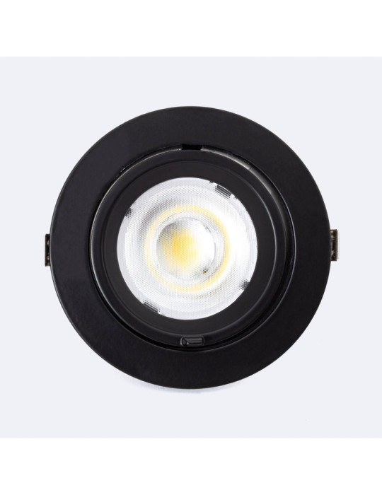 Downlight LED 24W Rond Orientable OSRAM 120lm/W LIFUD Coupe Ø 170 mm Noir
