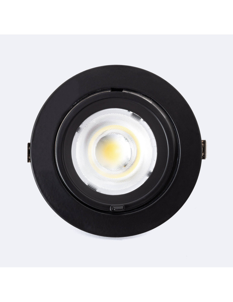 Downlight LED 24W Rond Orientable OSRAM 120lm/W LIFUD Coupe Ø 170 mm Noir