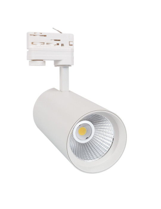 Spot LED sur Rail Triphasé 40W d'Angelo CCT LIFUD Blanc