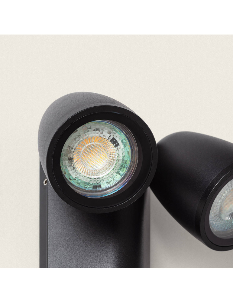 Applique Murale Extérieure Aluminium Abel Deux Spots