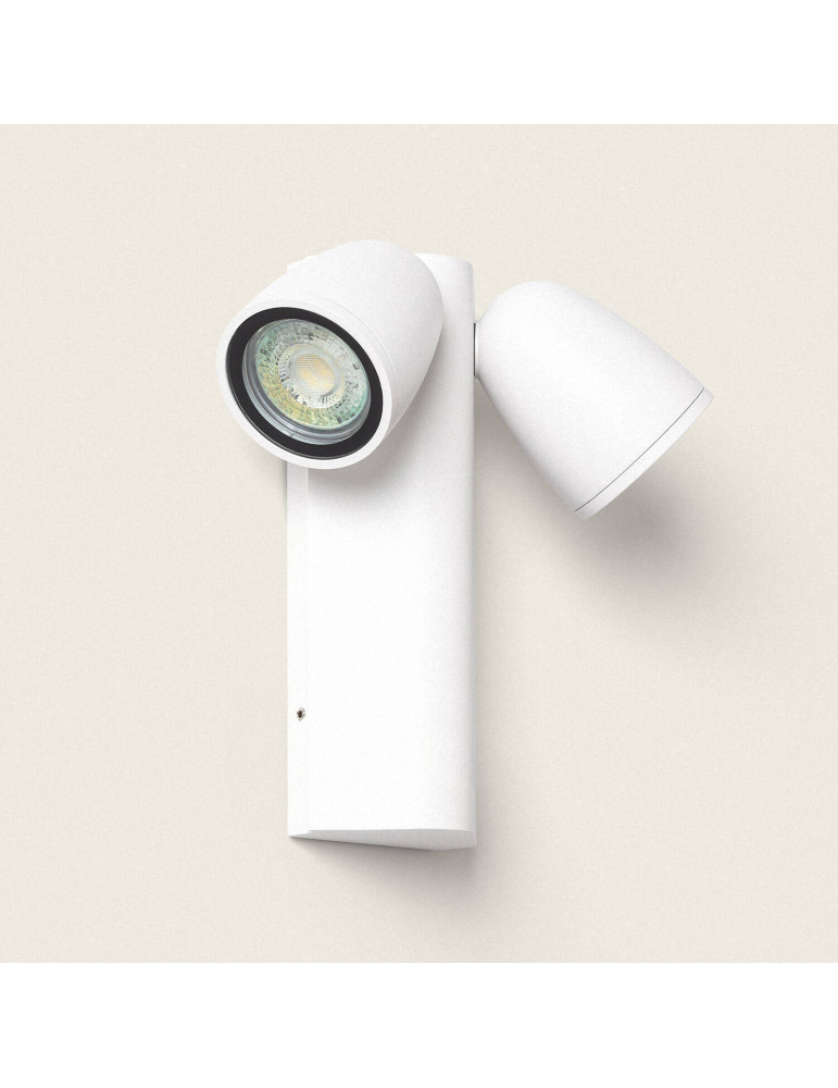 Applique Murale Extérieure Aluminium Abel Deux Spots