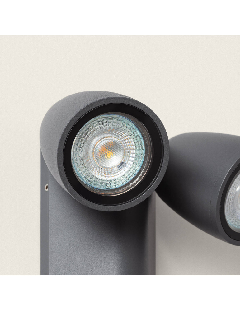 Applique Murale Extérieure Aluminium Abel Deux Spots