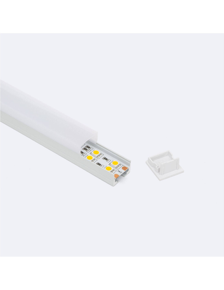 Profilé Aluminium Suspendu 2m pour Ruban LED jusqu'à 17 mm