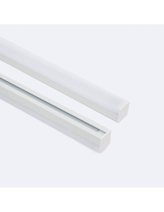 Profilé Aluminium Suspendu 2m pour Ruban LED jusqu'à 17 mm