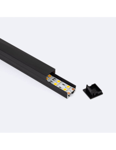 Profilé Aluminium Suspendu 2m pour Ruban LED jusqu'à 17 mm