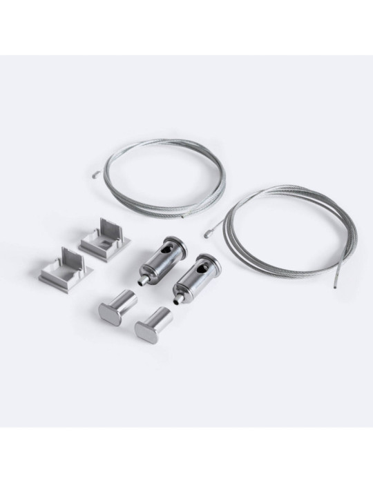 Profilé Aluminium Suspendu 2m pour Ruban LED jusqu'à 17 mm