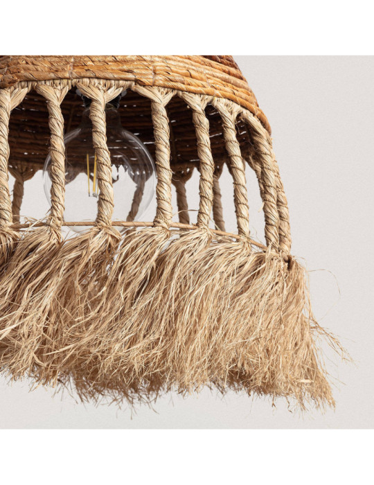 Suspension Rotin et Ramie Sibu ILUZZIA