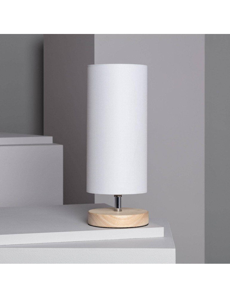 Lampe à Poser Bois et Tissu Roundi Haarle