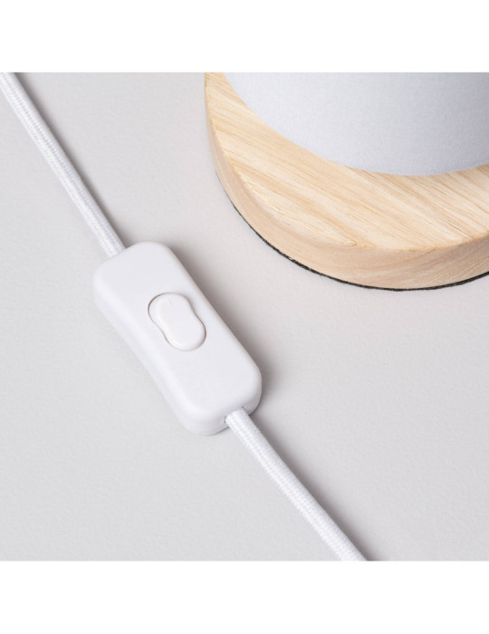 Lampe à Poser Bois et Tissu Roundi Haarle