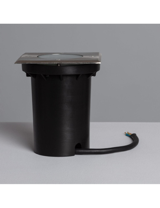 Spot Extérieur Carré Inox Encastrable au Sol pour GU10