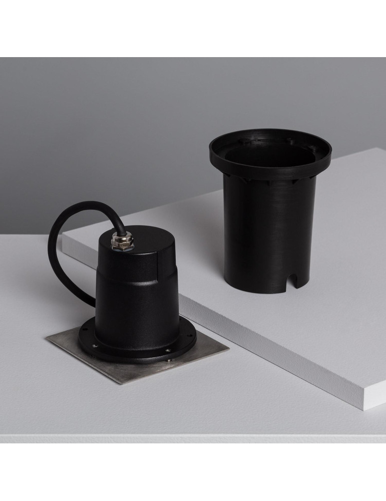 Spot Extérieur Carré Inox Encastrable au Sol pour GU10