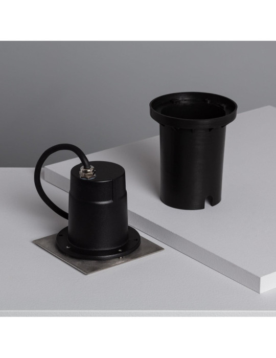 Spot Extérieur Carré Inox Encastrable au Sol pour GU10