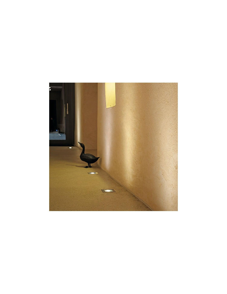 Spot Extérieur Carré Inox Encastrable au Sol pour GU10