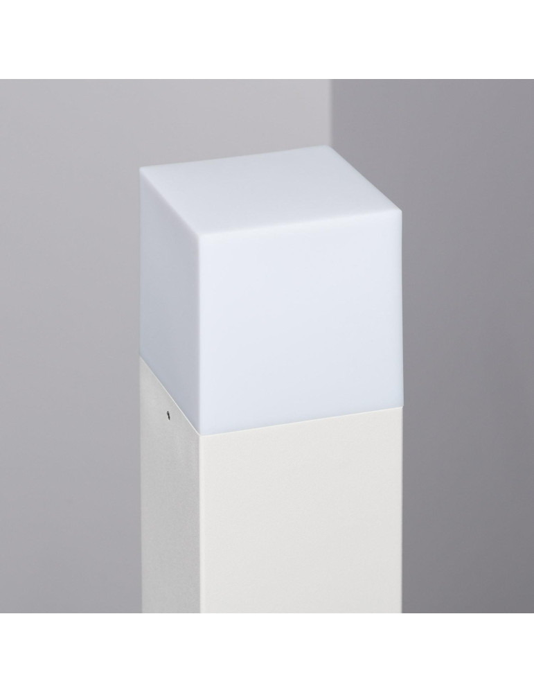 Balise Extérieure en Saillie sur Pied 74cm Augusta Blanche