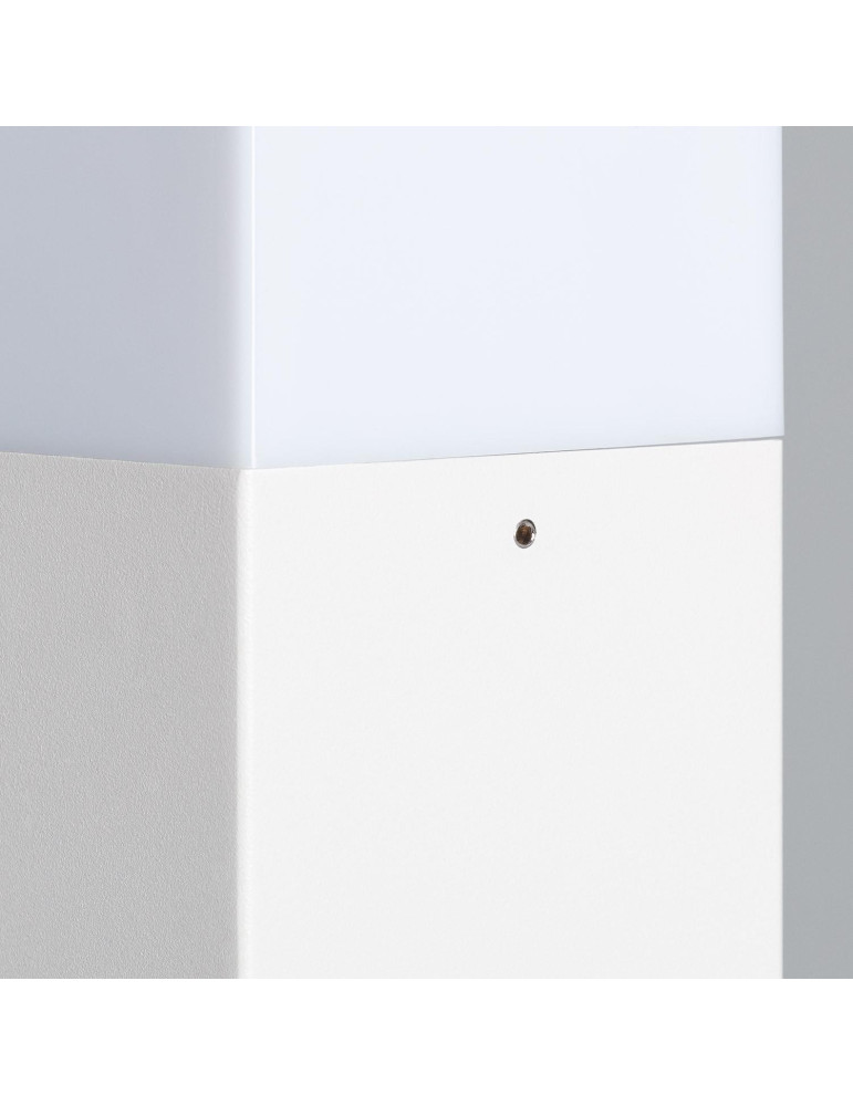 Balise Extérieure en Saillie sur Pied 74cm Augusta Blanche