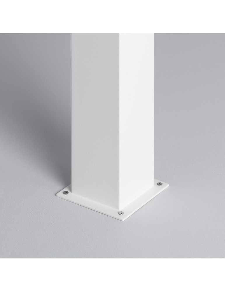 Balise Extérieure en Saillie sur Pied 74cm Augusta Blanche