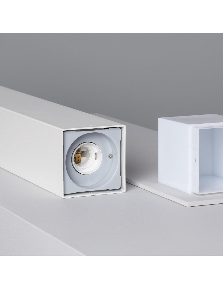 Balise Extérieure en Saillie sur Pied 74cm Augusta Blanche