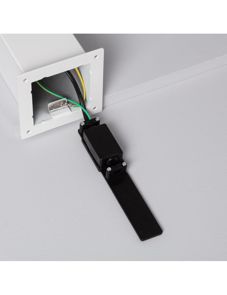 Balise Extérieure en Saillie sur Pied 74cm Augusta Blanche