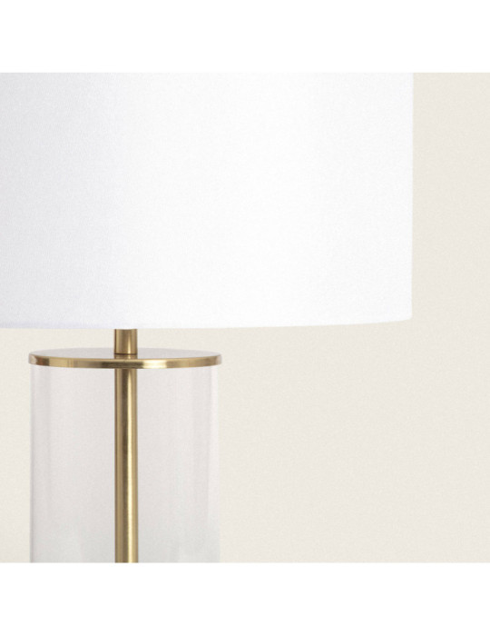 Lampe à Poser Métal et Verre Malta avec Interrupteur Tactile