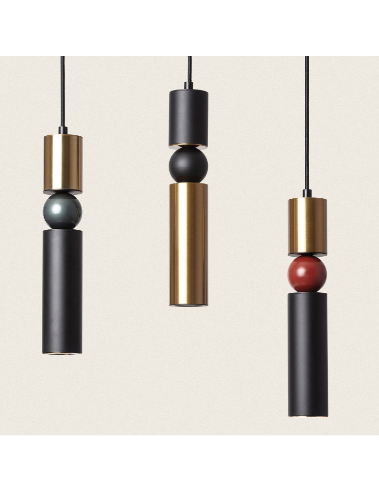 Suspension Métal et Verre Luyo